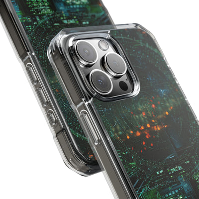 Tactical Avionics HUD · Clear Impact Magnetic Phone Case for iPhone · Green