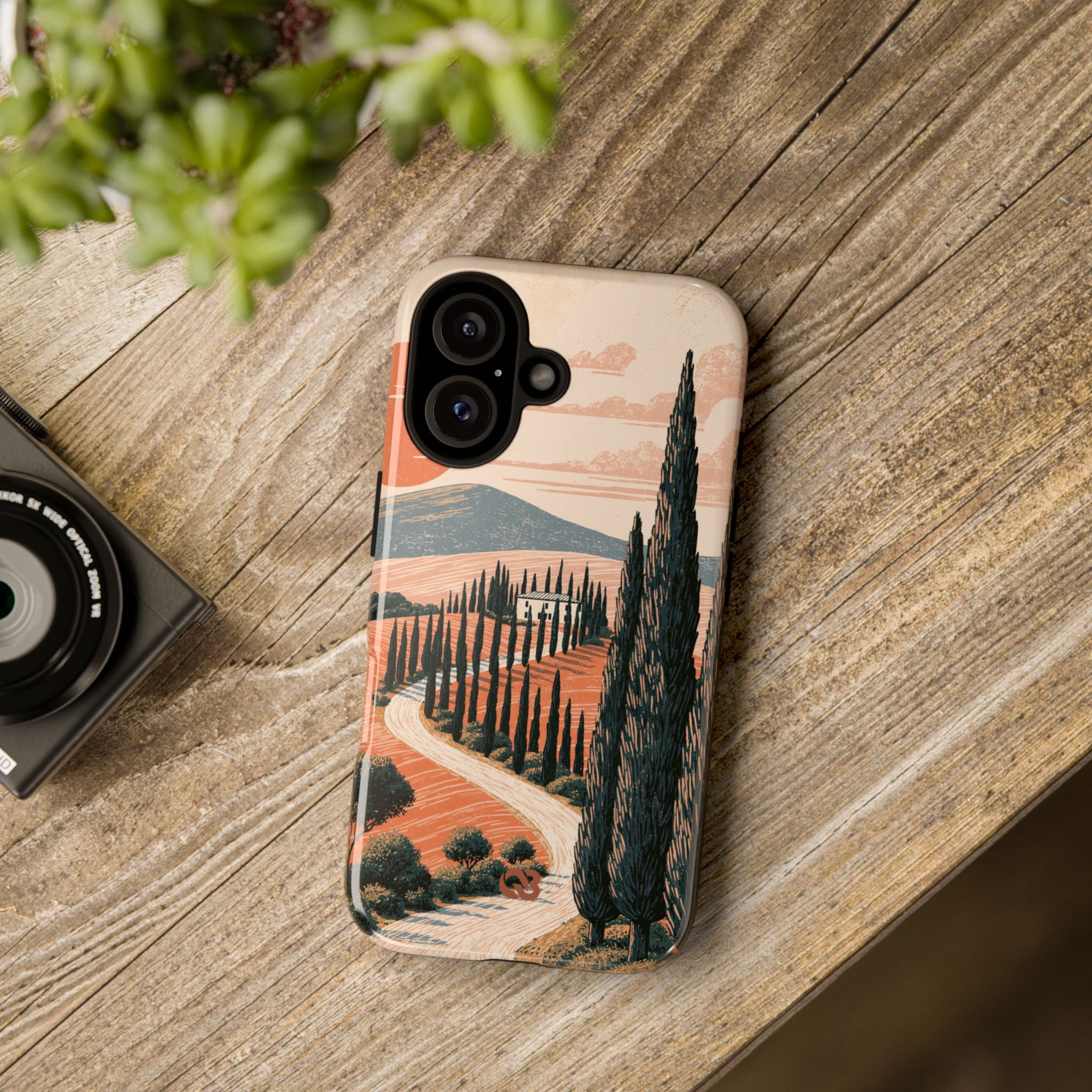 Orange Tough Phone Case for iPhone - Terracotta Ridge Trail