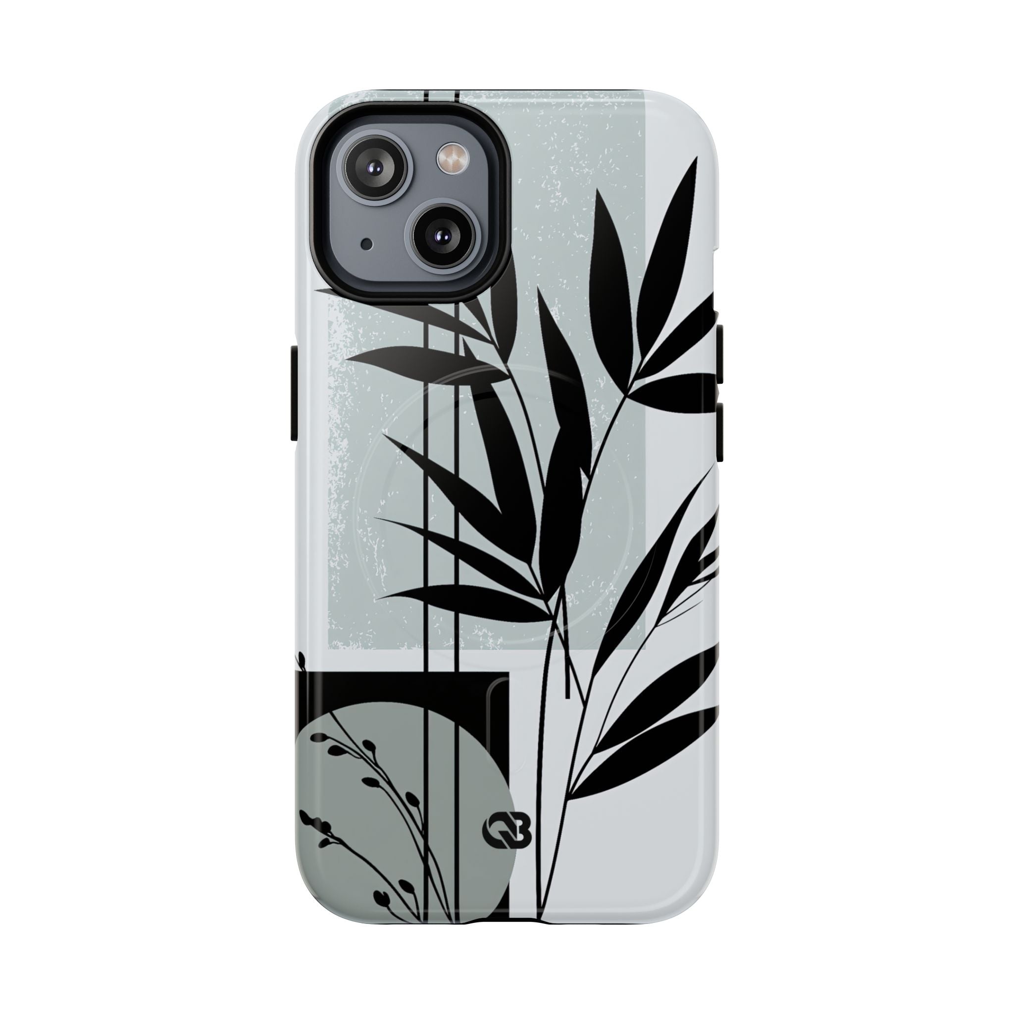 Grey Tough 2.0 Magsafe Phone Case for iPhone - Sage Bamboo Noir