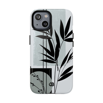 Grey Tough 2.0 Magsafe Phone Case for iPhone - Sage Bamboo Noir