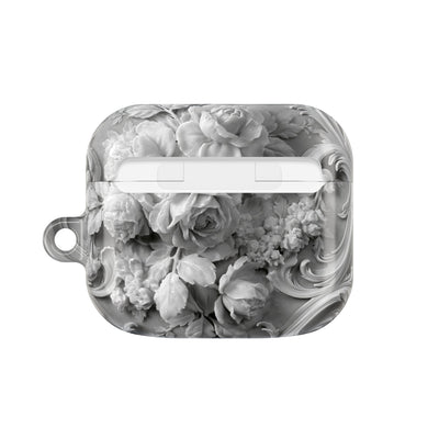 Rococo Marble Rose · Hard Case for AirPods & AirPods Pro · White