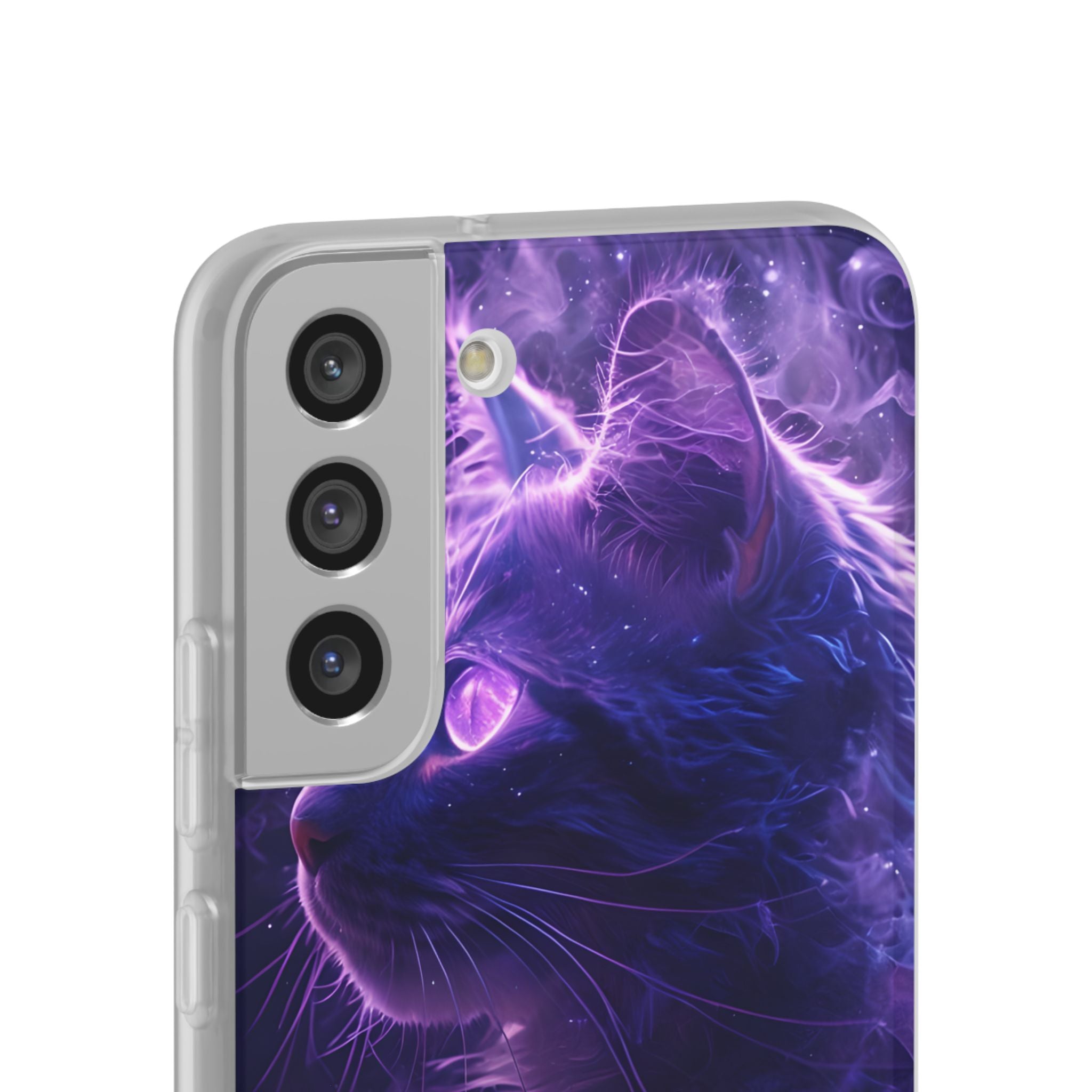 Purple Void Feline · Soft Custodia per Samsung