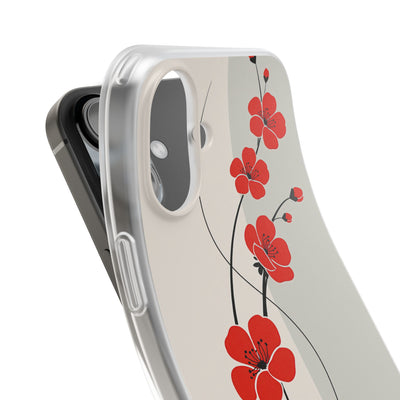 Red Lite Phone Case for iPhone - Crimson Plum Ink