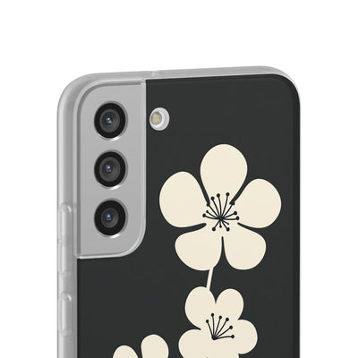 Black Lite Phone Case for Samsung - Obsidian Cream Bloom