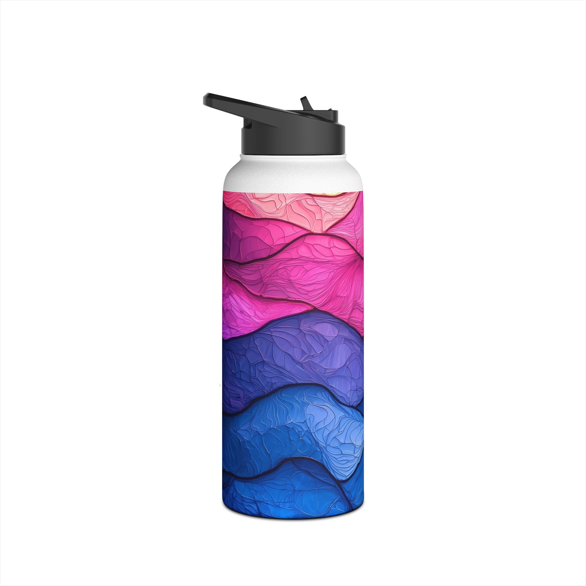 Wavy Veins - Stainless Steel Water Bottle