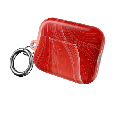 Crimson Contour · Hard Case for AirPods & AirPods Pro · Red