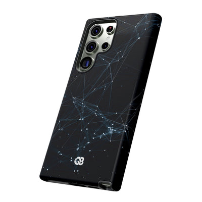 Black Tough Phone Case for Samsung - Arctic Neural Mesh