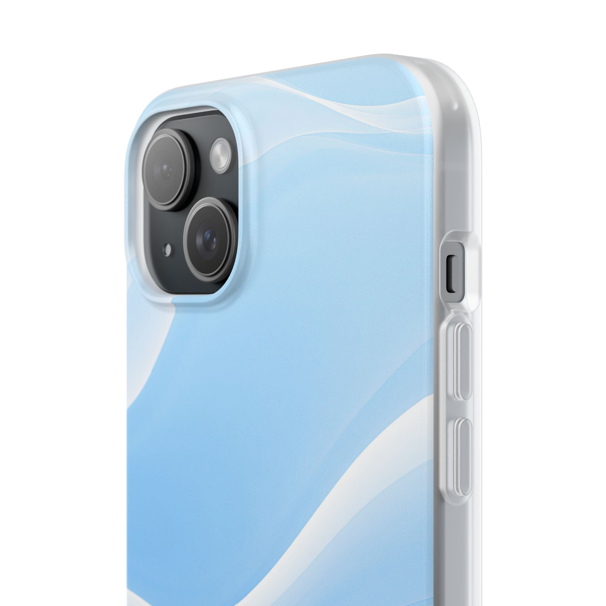 Blue Lite Phone Case for iPhone - Glacial Blue Silk