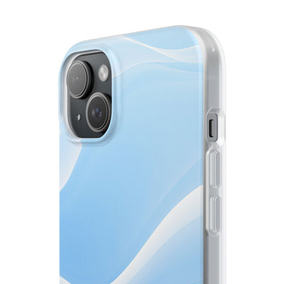 Blue Lite Phone Case for iPhone - Glacial Blue Silk