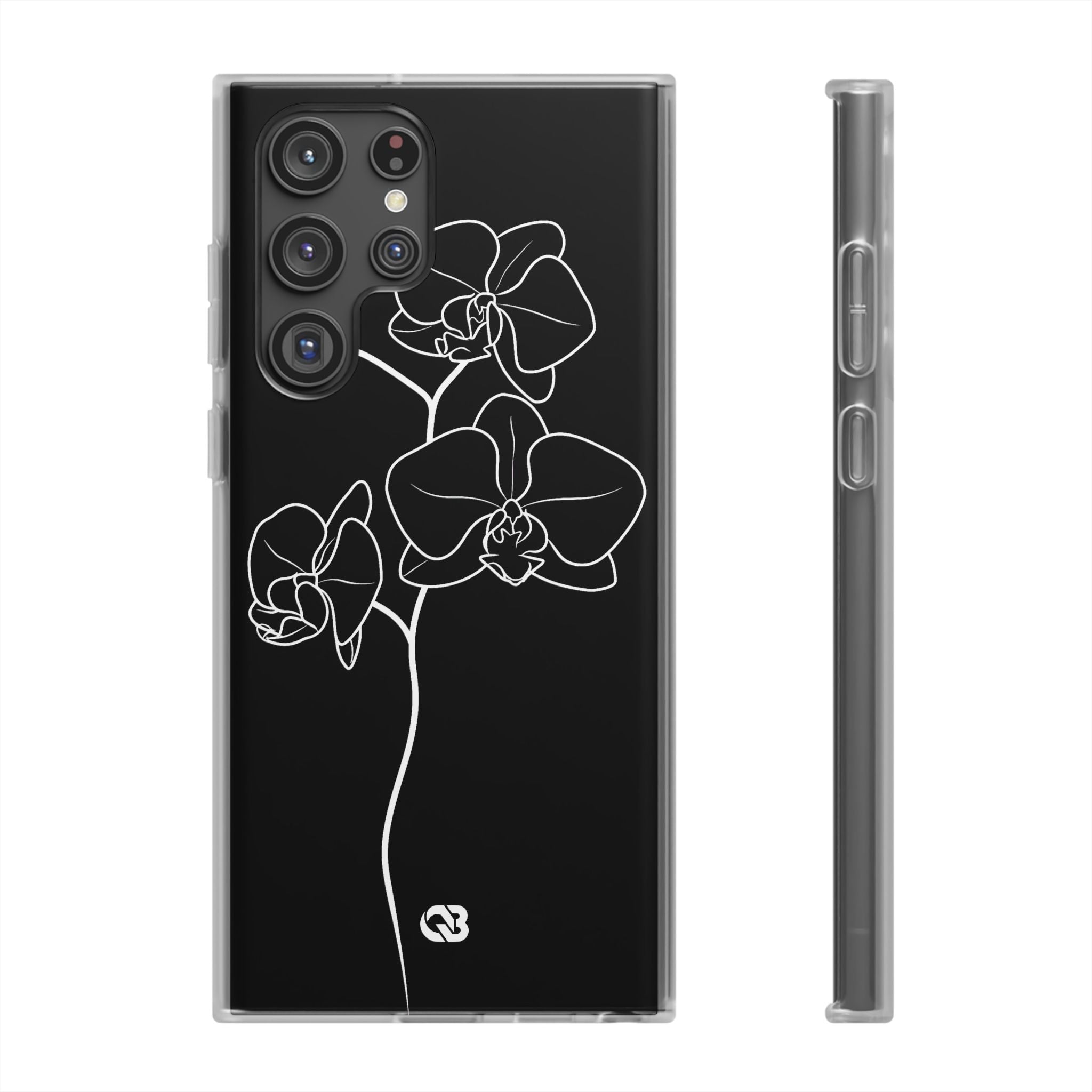 Black Lite Phone Case for Samsung - Noir Alabaster Orchid