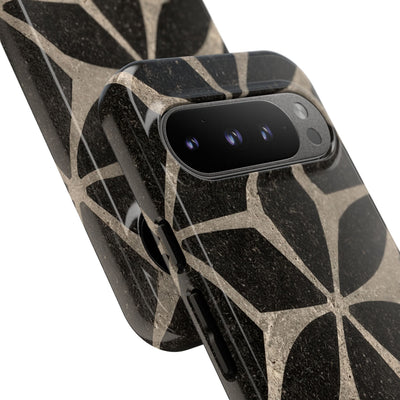 Concrete Mosaic Star · Tough Phone Case for Pixel ·  Black