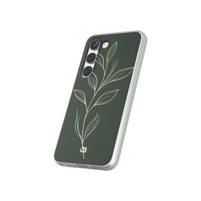 Minimal Botanical Stem · Lite Phone Case for Samsung · Green