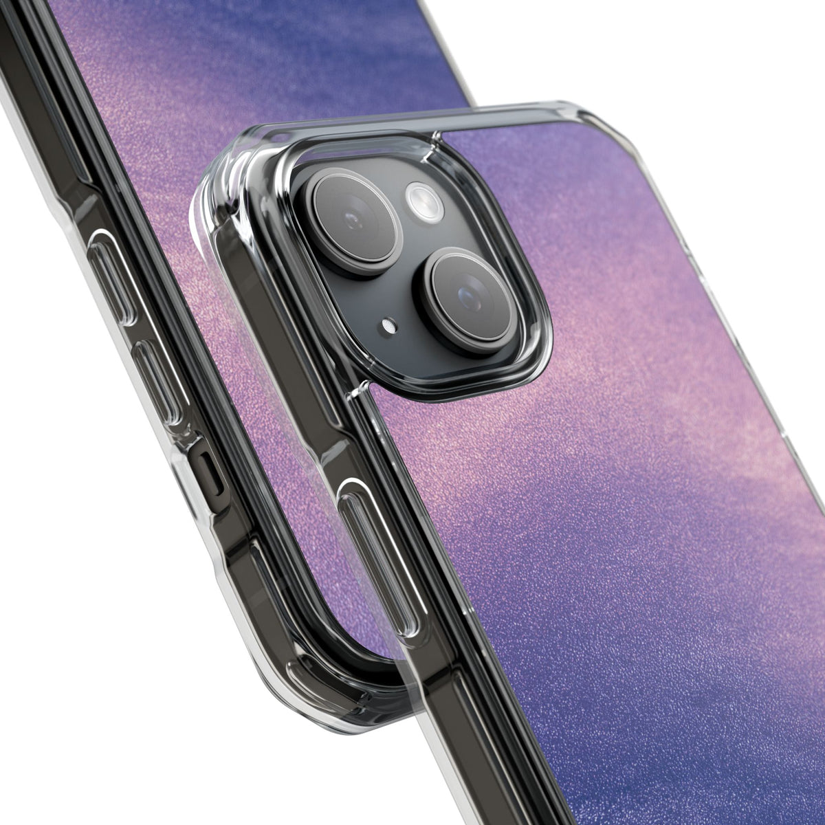 Ethereal Violet Glow · Clear Impact Magnetic Phone Case for iPhone · Purple
