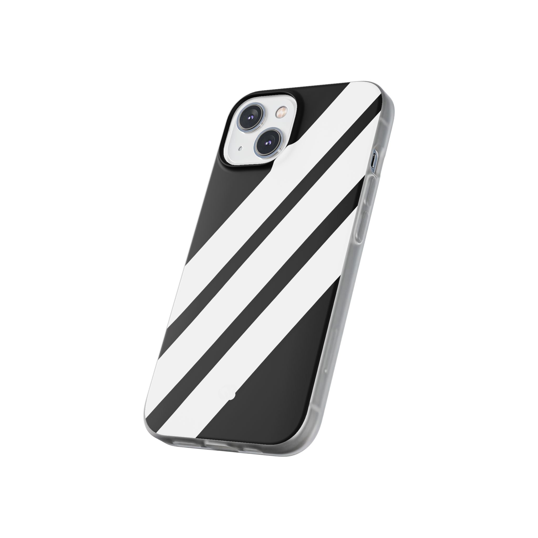 Obsidian White Bars · Soft Handyhülle für iPhone