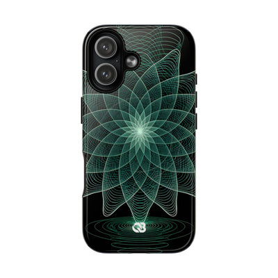 Verdant Harmonic Bloom · Tough 2.0 Magnetic Phone Case for iPhone · Black