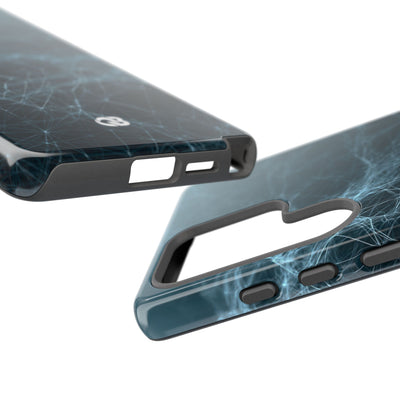 Teal Tough Phone Case for Samsung - Arctic Neural Mesh