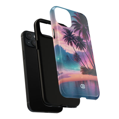 Neon Shore Palms · Tough+ Handyhülle für iPhone · Magsafe