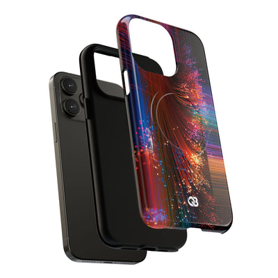 Black Tough 2.0 Magsafe Phone Case for iPhone - Cyber Optic Streak