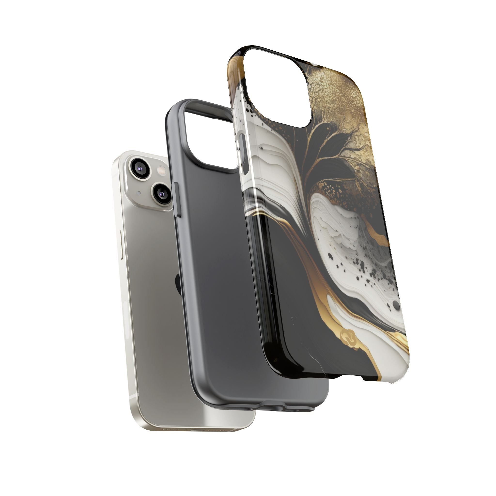 Molten Onyx Gold · Tough Etui na telefon dla iPhone