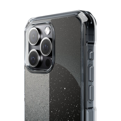 Black Impact MagSafe Phone Case for iPhone - Lunar Static Orbit