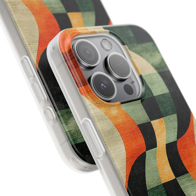 Burnt Orange Curve · Soft Phone Case for iPhone