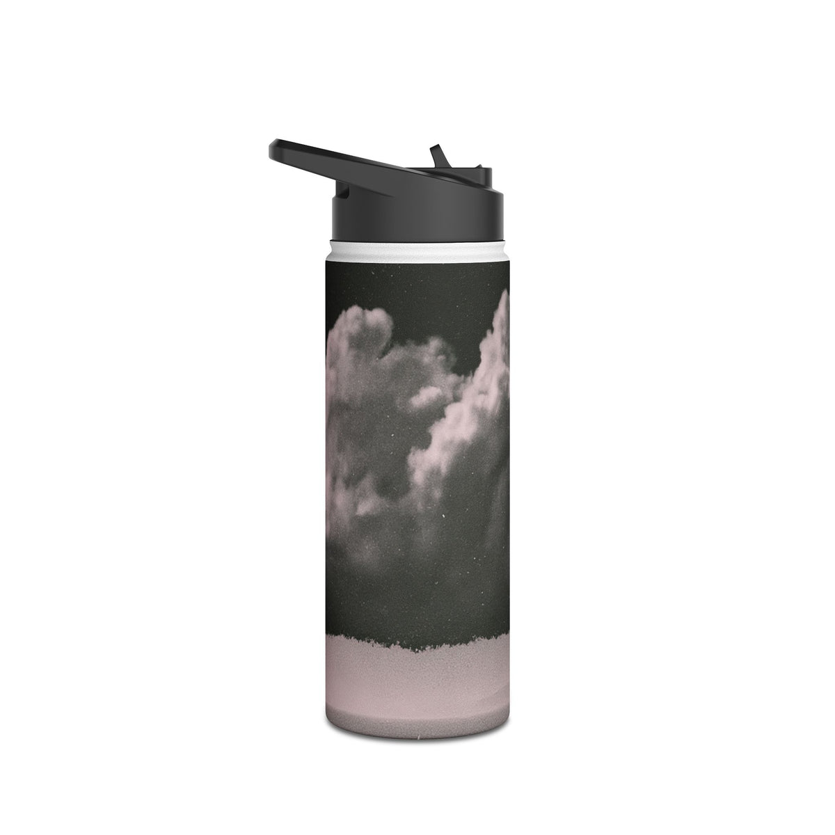 Crimson Horizon · Insulated Water Bottle · Black