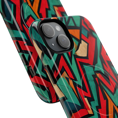 Jagged Teal Static · Tough+ Magsafe