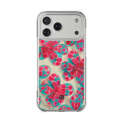 Lucite Jelly Bloom · Clear Impact Magnetic Phone Case for iPhone · Pink