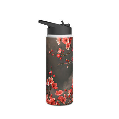 Midnight Sakura Blossom · Insulated Water Bottle · Pink