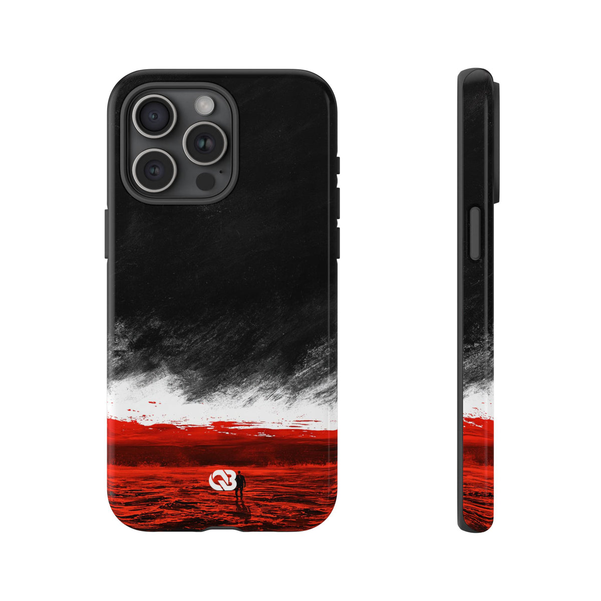 Crimson Void · Tough Phone Case for iPhone · Black