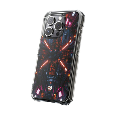 Cybernetic Reactor Core · Clear Impact Magnetic Phone Case for iPhone · Black