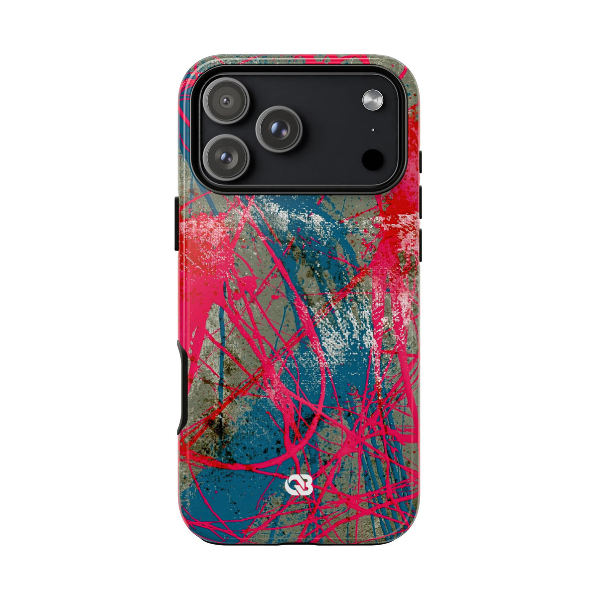 Neon Static Drip · Tough Phone Case for iPhone · Pink