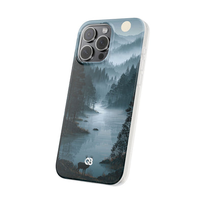 Silent Nordic Fjord · Lite Phone Case for iPhone ·  Blue