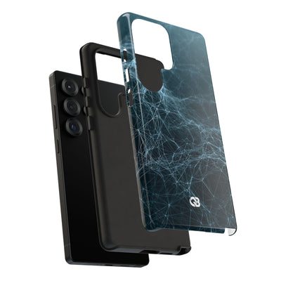Teal Tough Phone Case for Samsung - Arctic Neural Mesh