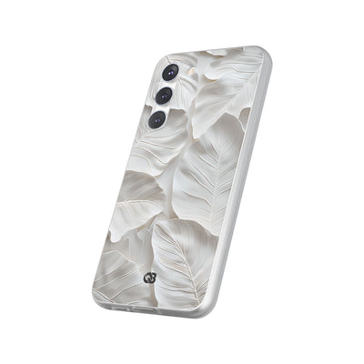 Sculpted Ivory Leaves · Soft Handyhülle für Samsung