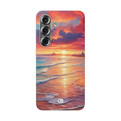 Crimson Shore Horizon · Soft Handyhülle für Samsung