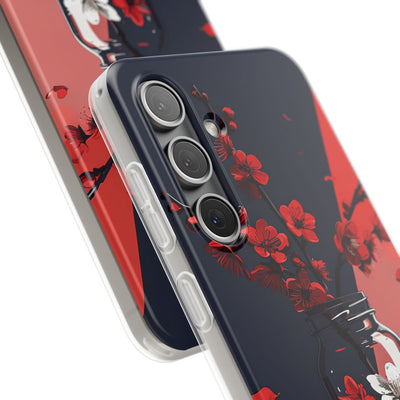 Crimson Blossom Jar · Custodia Soft per Samsung