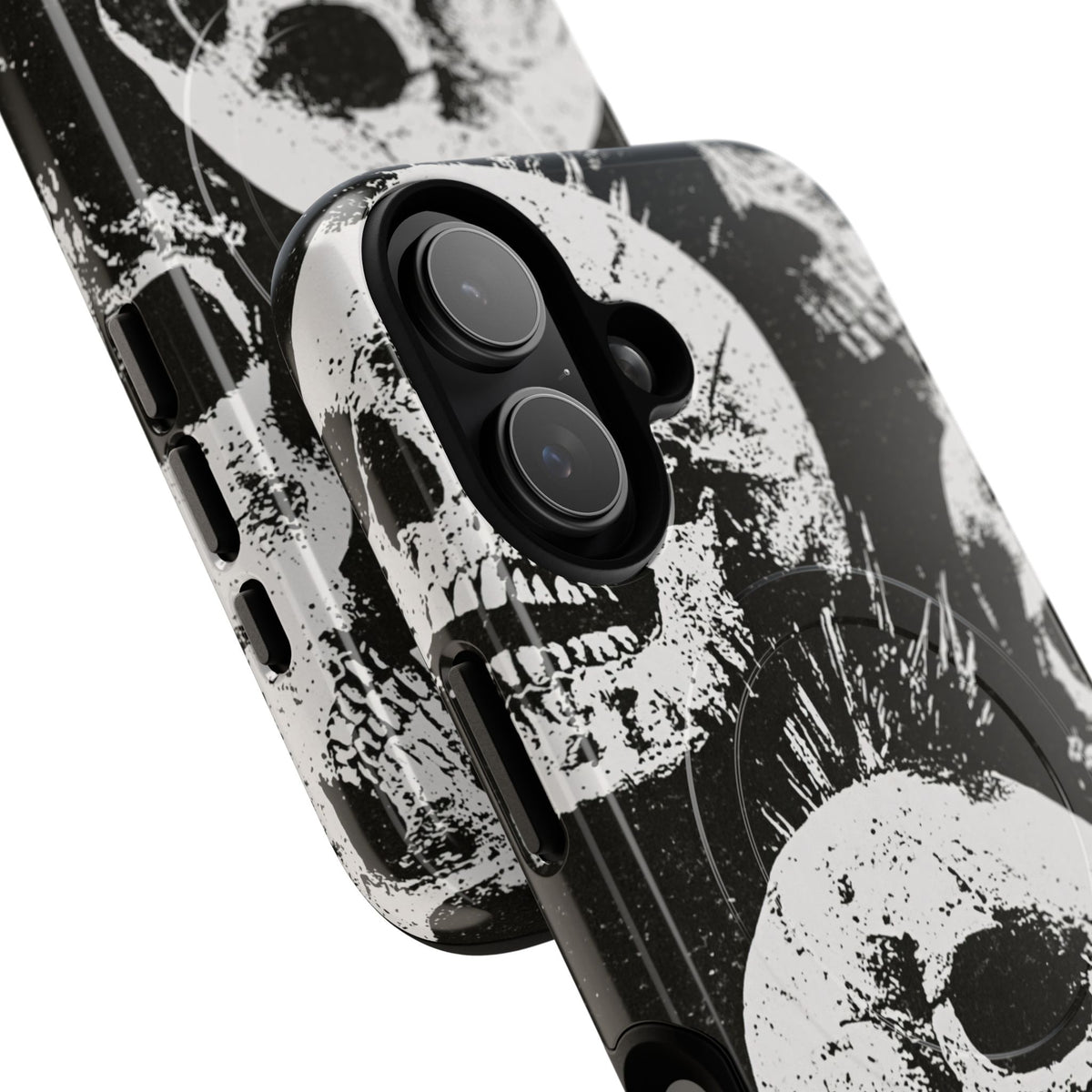 Punk Skull Riot · Tough 2.0 Magnetic Phone Case for iPhone · Black