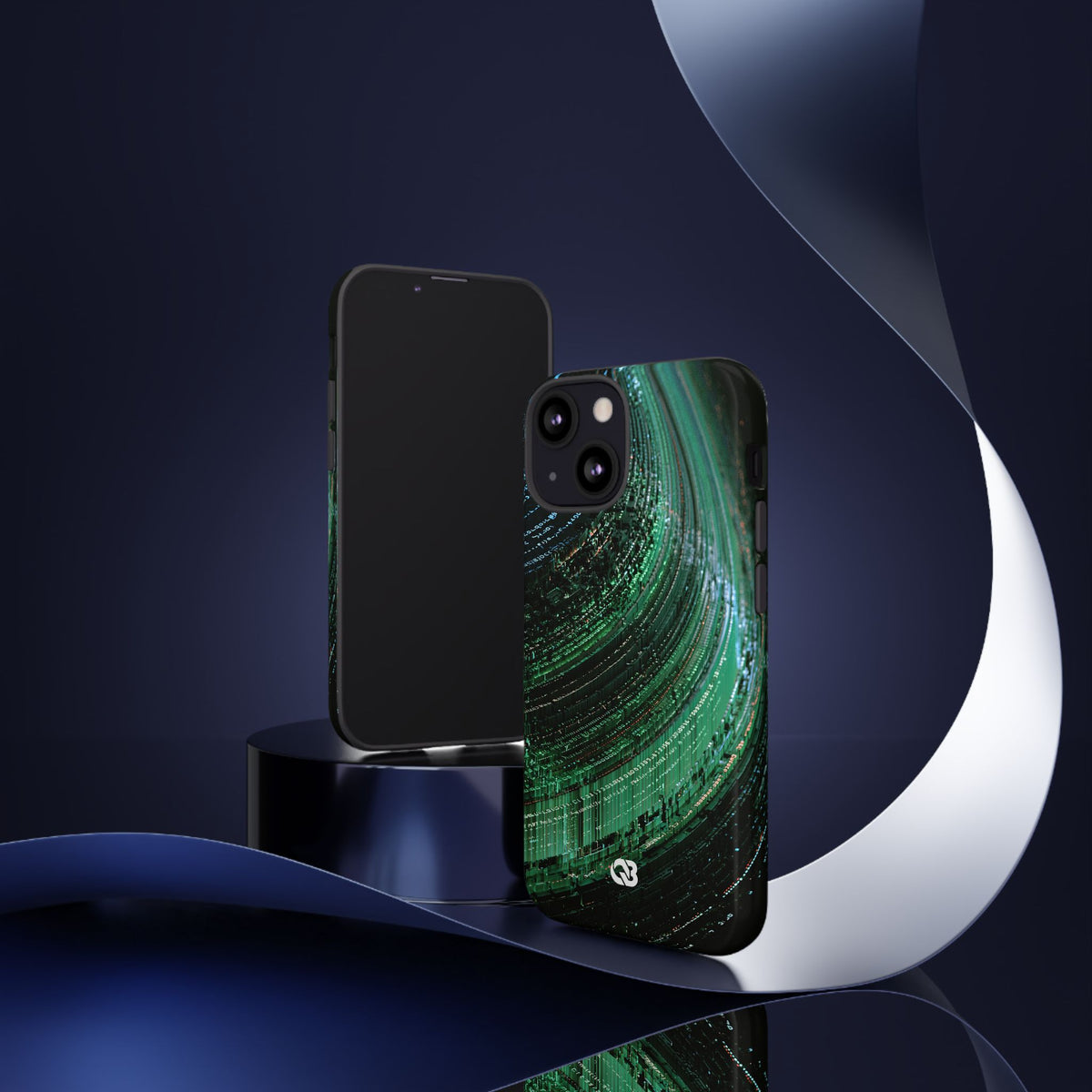 Orbital Data Stream · Tough Phone Case for iPhone · Green