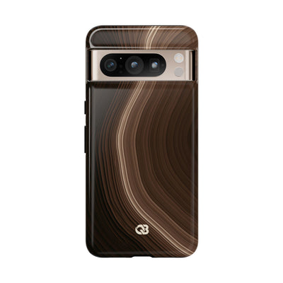 Umber Strata · Tough Phone Case for Pixel ·  Brown