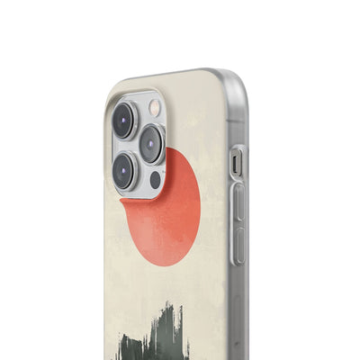 Crimson Sun Strokes · Soft Phone Case for iPhone