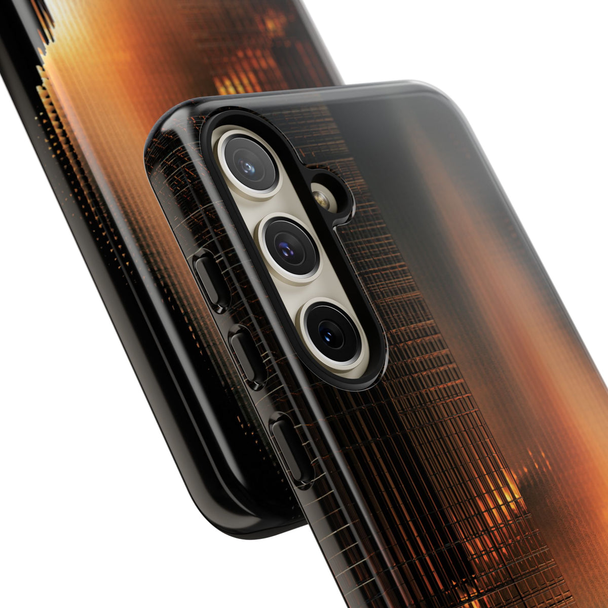Luminous Grid · Tough Phone Case for Samsung · Black