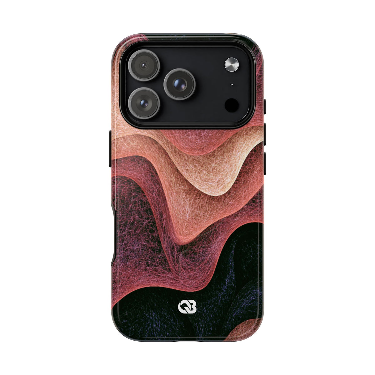 Rose Contour Waves · Tough 2.0 Magnetic Phone Case for iPhone · Pink
