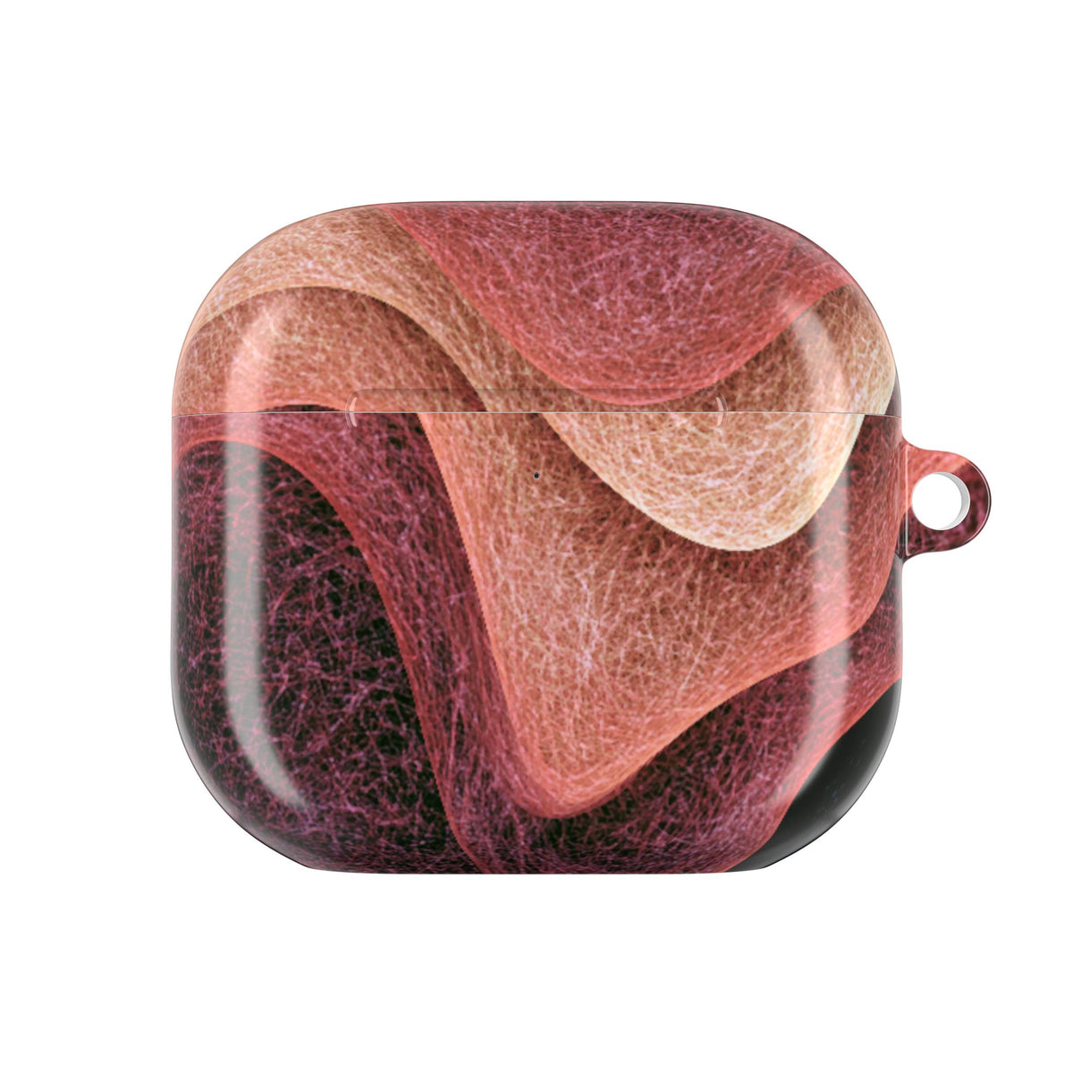 Rose Contour Waves · Hard Case for AirPods & AirPods Pro · Pink
