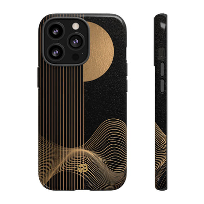 Lunar Topo Horizon · Tough Phone Case for iPhone · Black