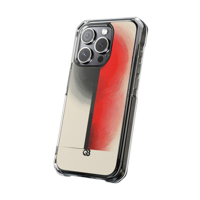 Red Impact MagSafe Phone Case for iPhone - Split Signal Red