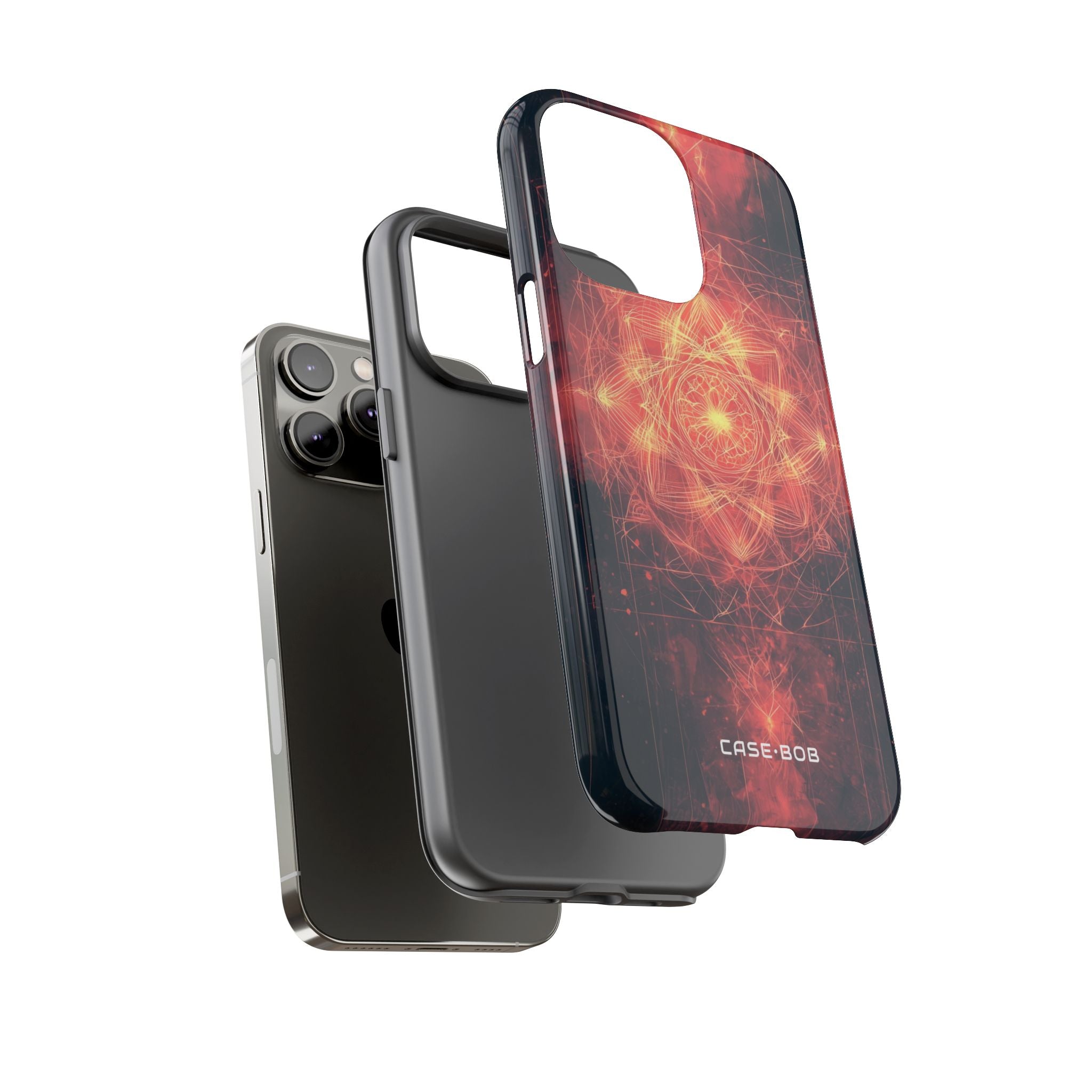 Radiant Mandala iPhone 14 Pro Max - Kova suojakotelo