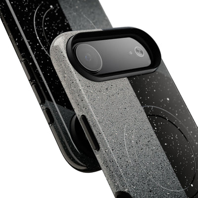 Black Tough 2.0 Magsafe Phone Case for iPhone - Lunar Static Orbit