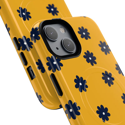 Navy Daisy Mustard · Tough+ Phone Case for iPhone · Magsafe