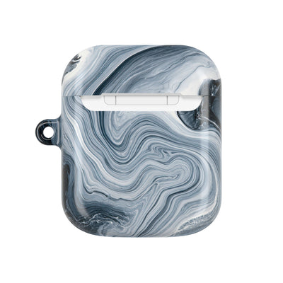 Suminagashi Ink Flow · Hard Case for AirPods & AirPods Pro · Grey